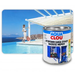 CLOU AQUA έγχρωμη οικολογική λάκα ξύλου βάσης νερού εξωτερικής χρήσης